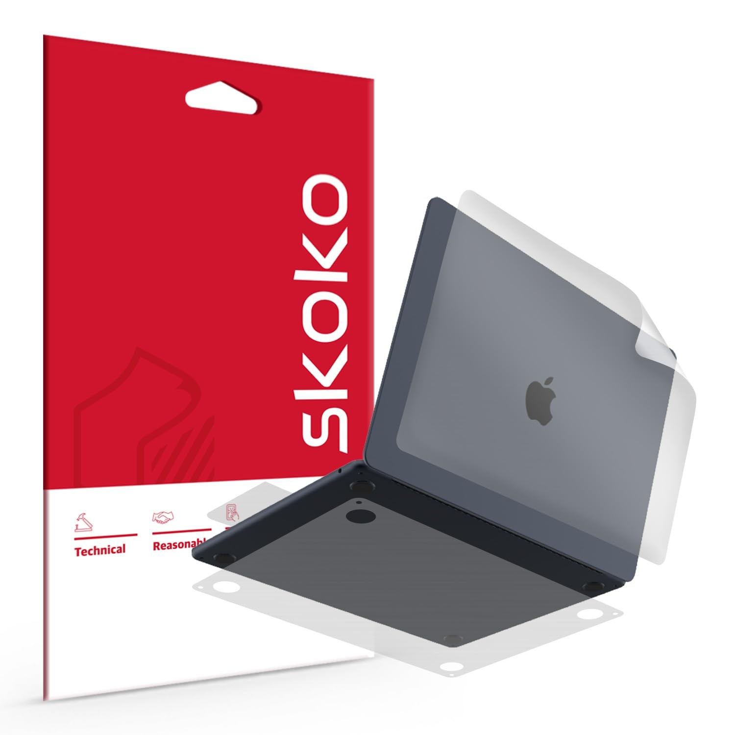 skoko Invisible Matte Full Body Skin for MacBook Air 13 Transparent