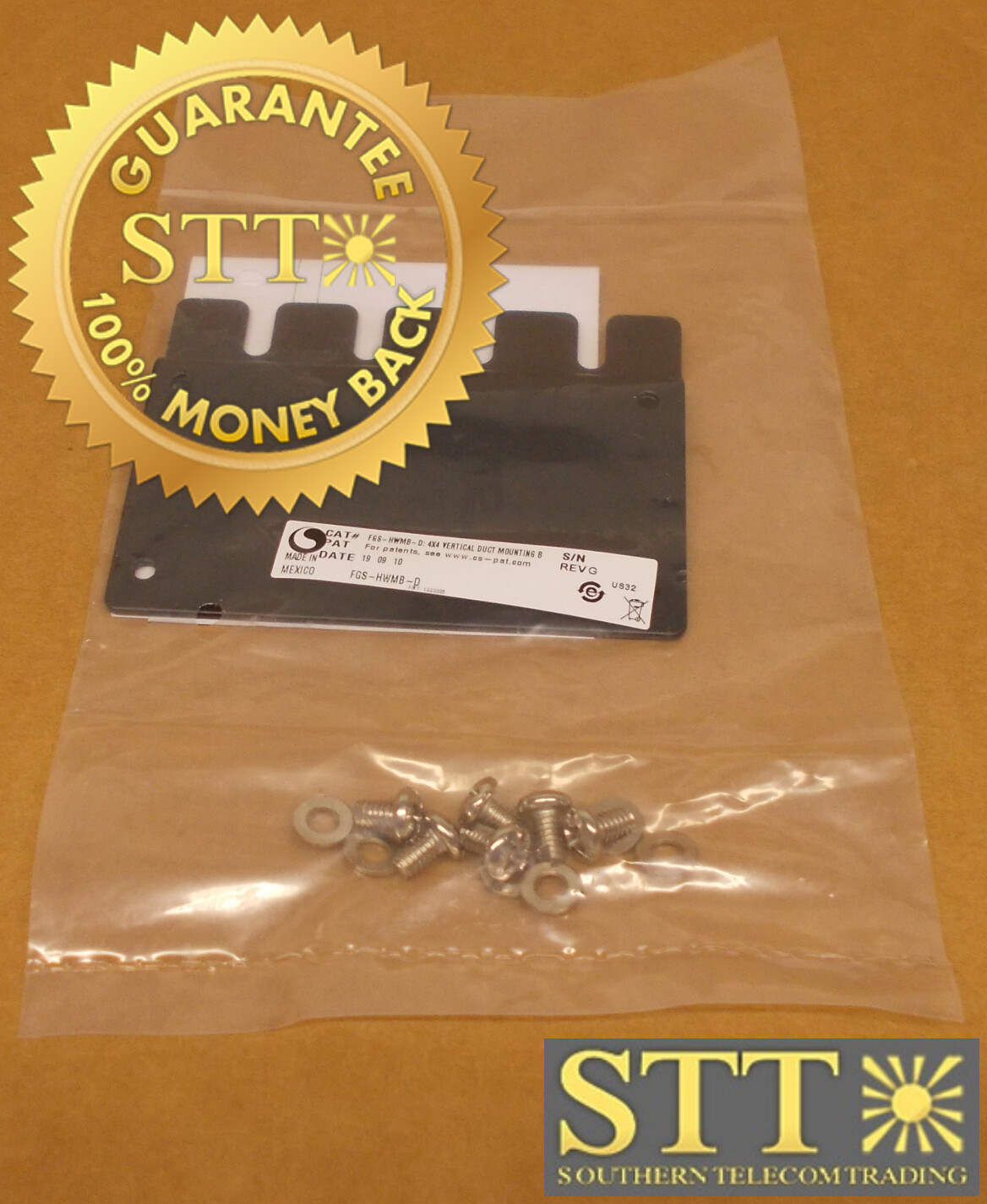 FGS-HWMB-D COMMSCOPE / TE / ADC 4 X 4 VERTICAL DUCT MOUNT BRACKET KIT NEW