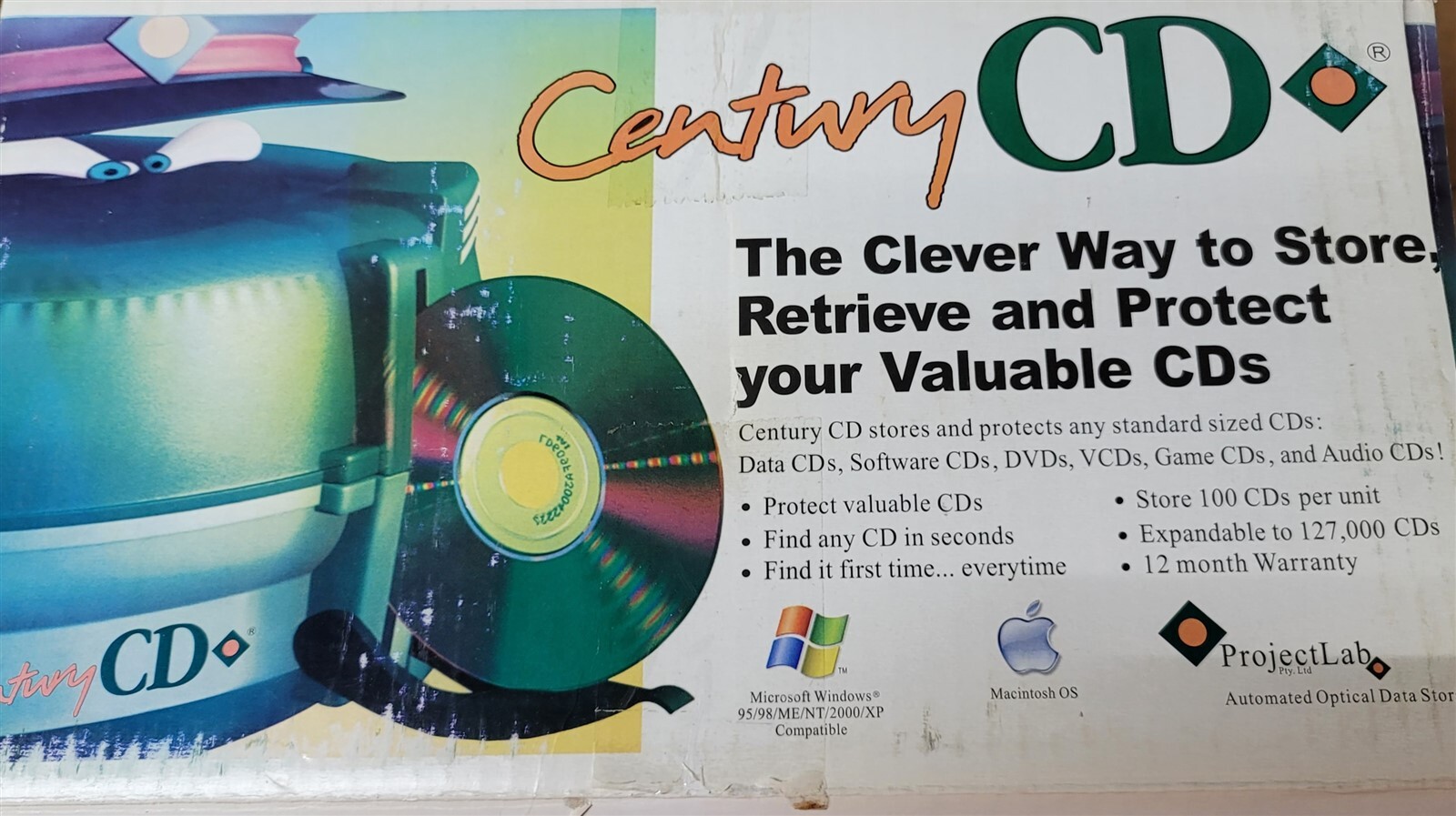 Century CD CD/DVD Jukebox Storage - 100 CD/DVD/Discs USB
