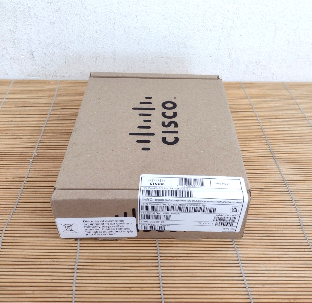 Cisco UCS-SD800H123X-EP-RF 800GB 2.5in Enterprise Performance 12G SAS SSD Sealed