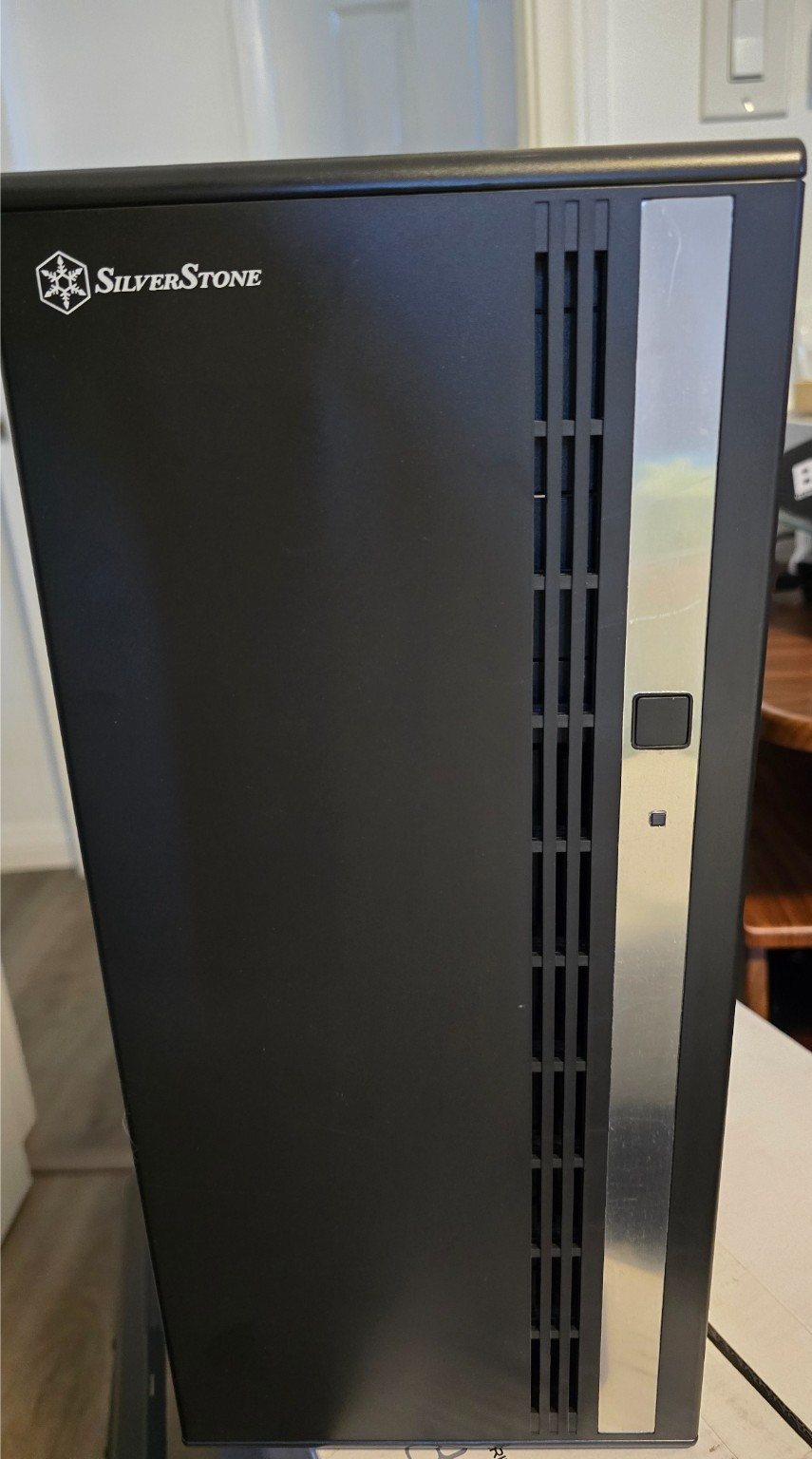 Silver Stone CS380 8-Bay  Black Storage Tower case with  Power supply