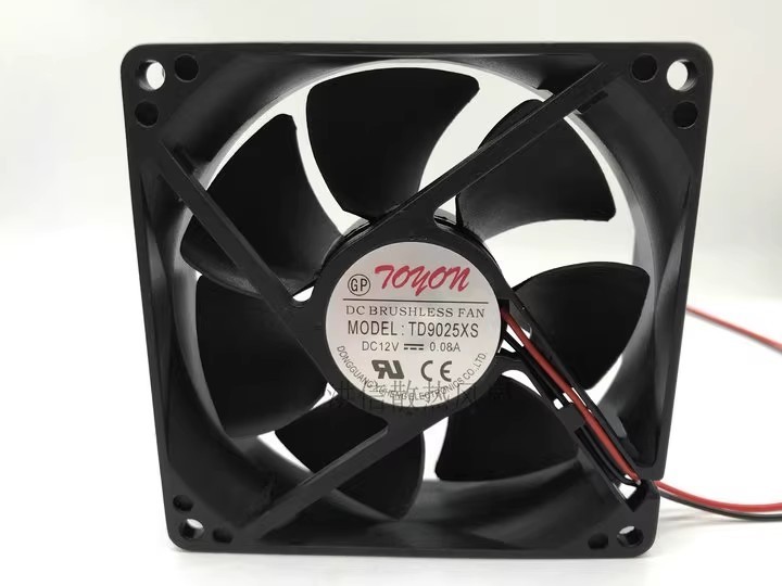 TONON TD9025XS DC12V 0.08A 9.2CM 2-Wire Silent Cooling Fan