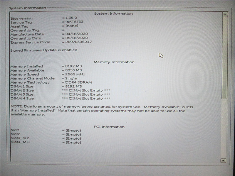 Dell OptiPlex 5070 Desktop i5-9500 3.0GHz 8GB 500GB HDD Win 10 COA