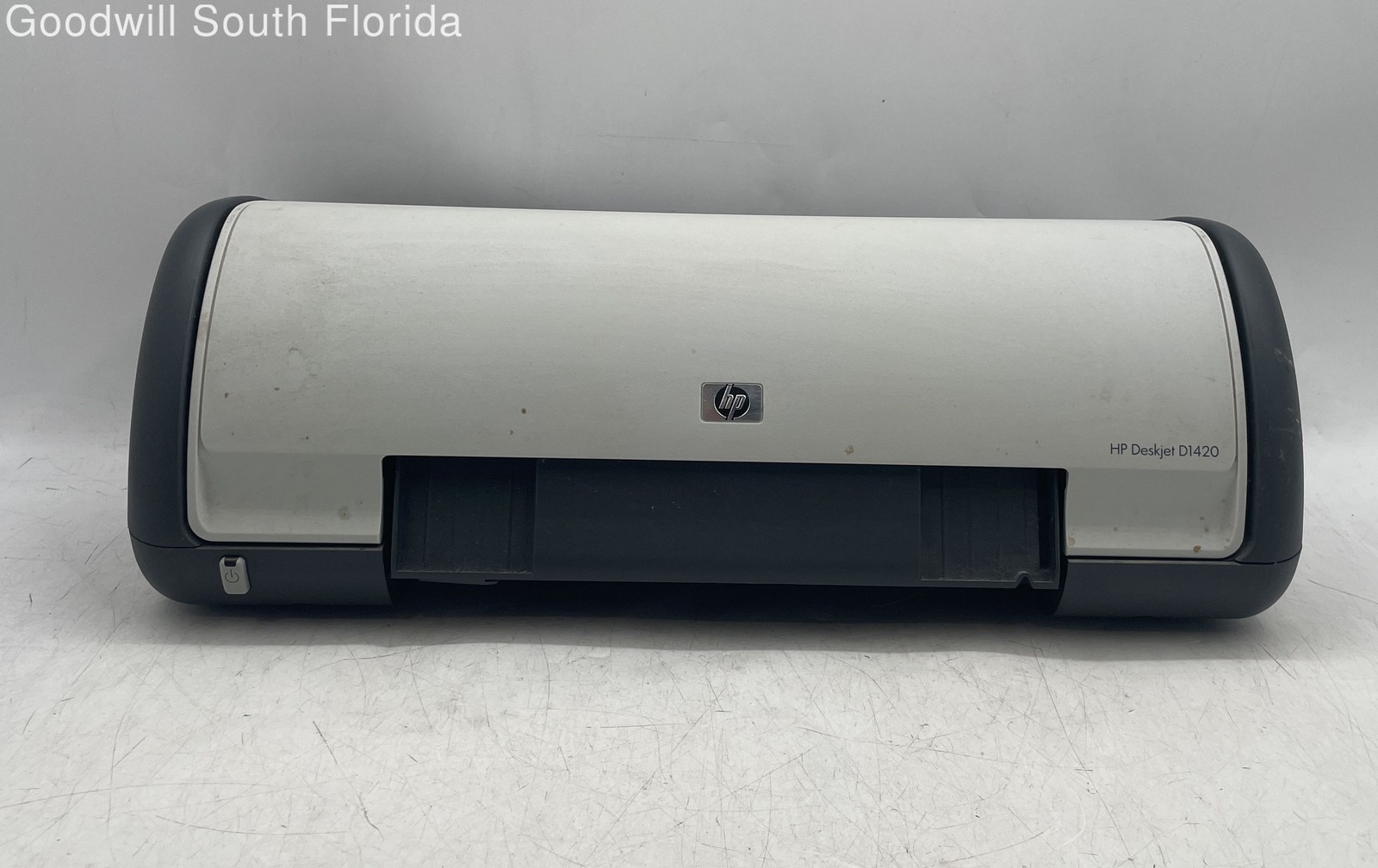 HP Deskjet D1420 Gray & White Color Compact Desktop Inkjet Printer Not Tested