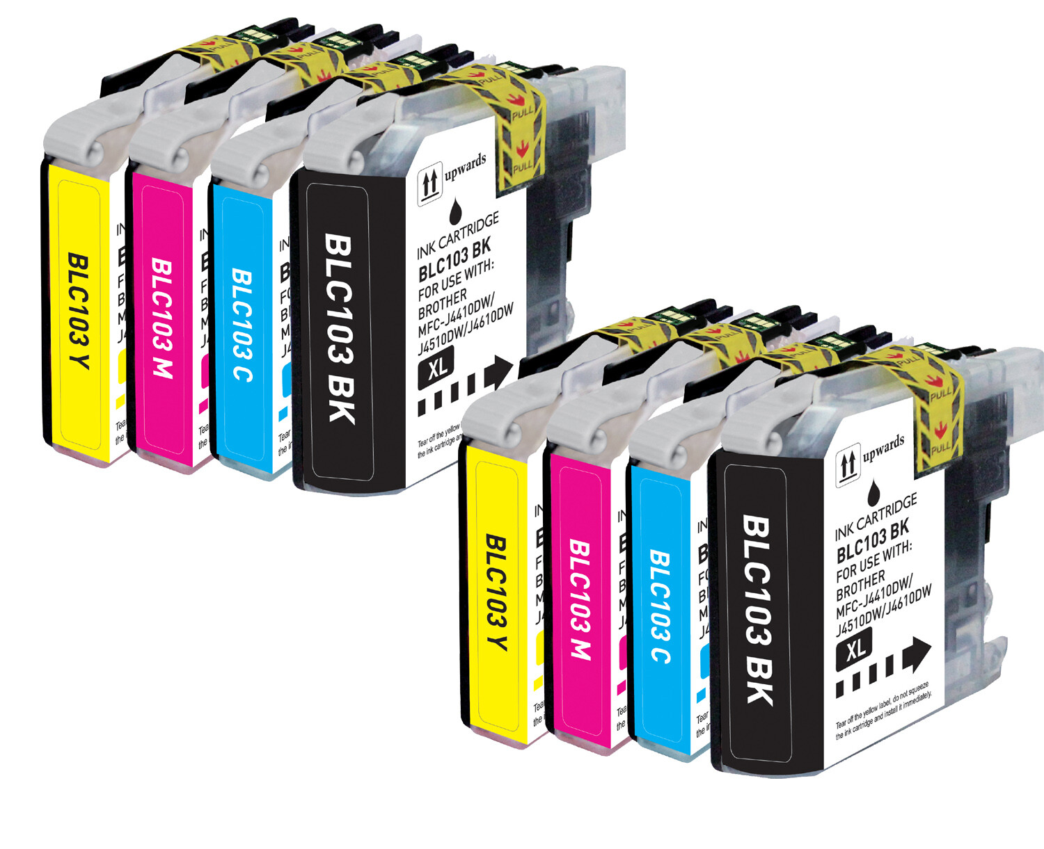 8P Ink Cartridges Set +chip fits Brother LC103 MFC-J875DW MFC-J870DW MFC-J4610DW