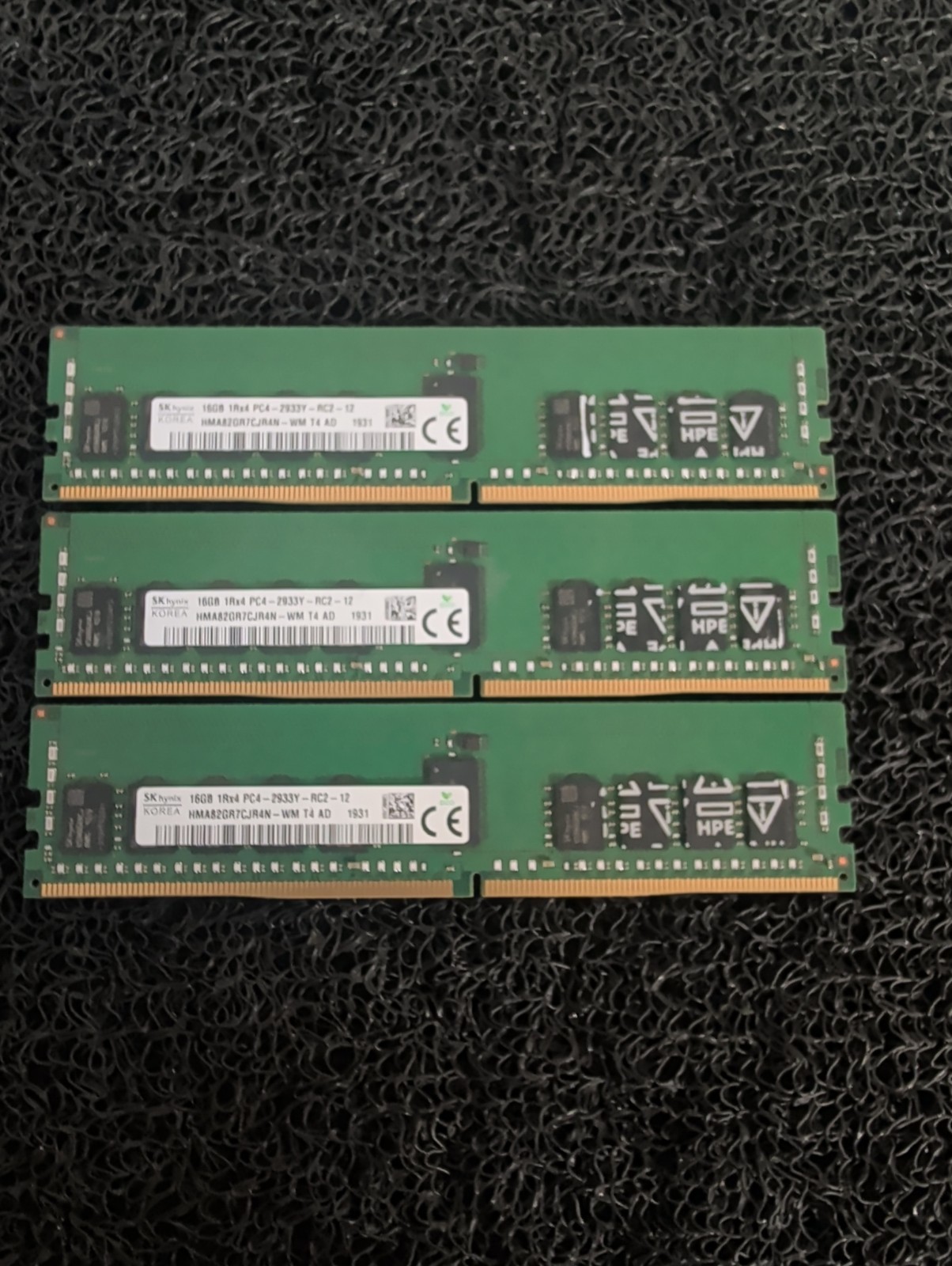 16GB 1Rx4 PC4-2933Y-RC2-12 HMA82GR7CJR4N-WM T4 AD SERVER MEMORY 