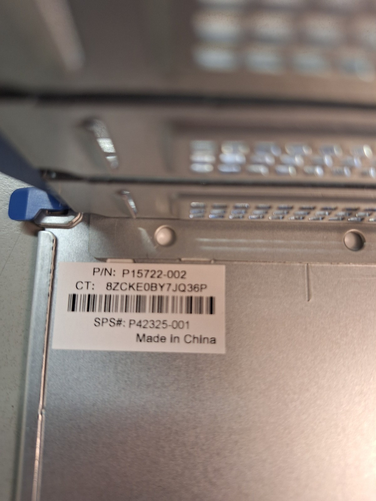 HPE P42325-001 P15722-002 DL380 Gen10 Plus Primary / Secondary Sheet Metal Only