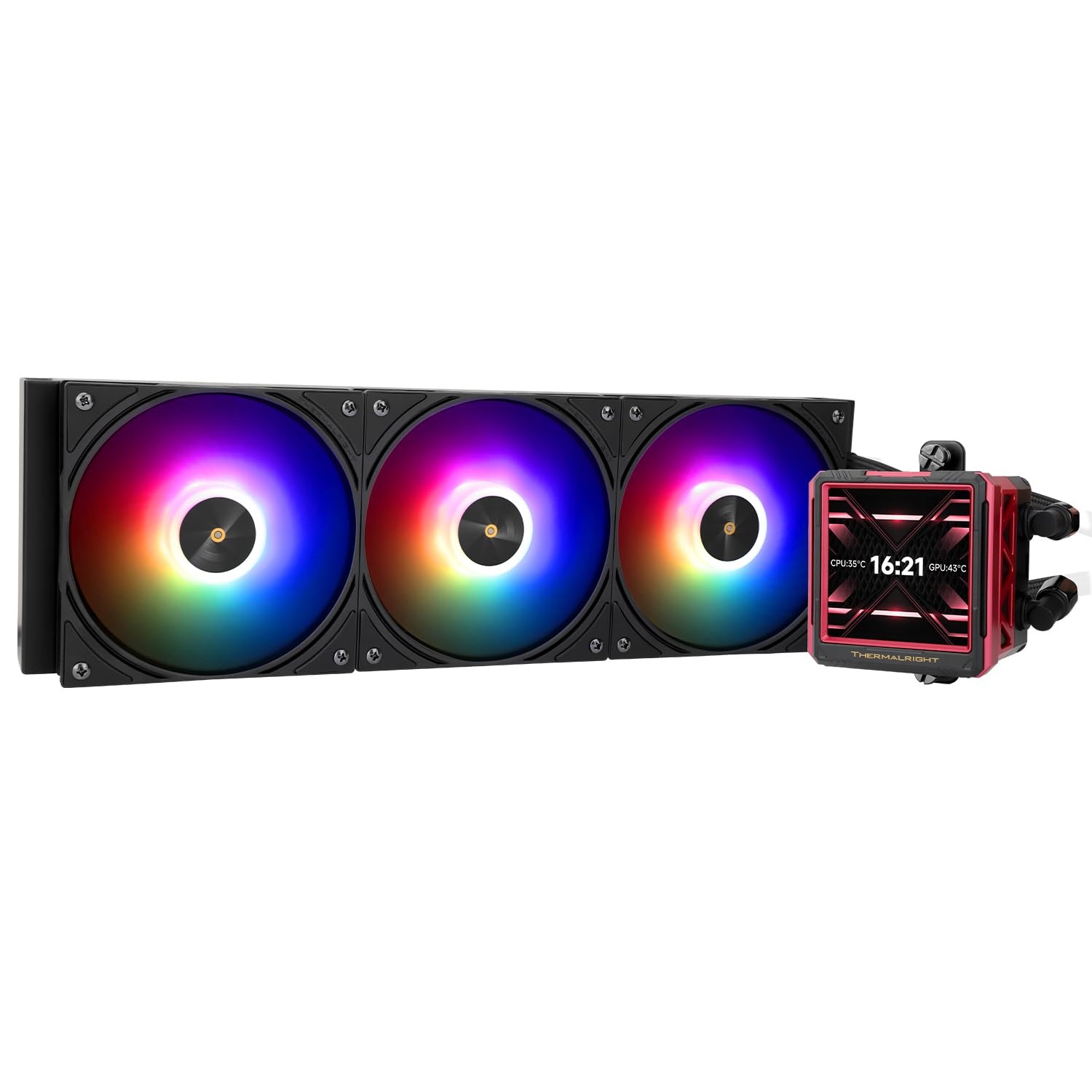FW360 Ultra ARGB Black CPU AIO Cooler,PC 360 Specification Water Cooler Syste...
