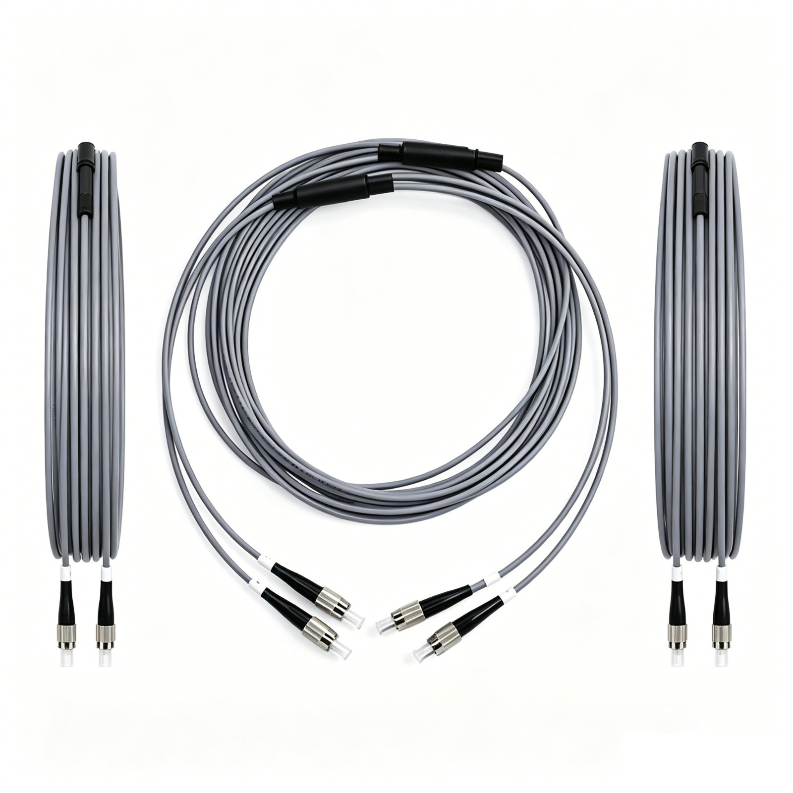150M 3.0mm Armored Multimode Duplex Fiber Patch Cord FC-FC UPC Optical Cable