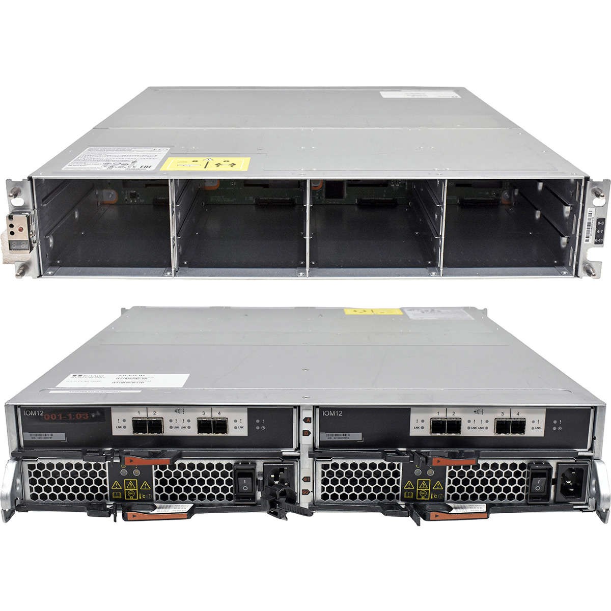 NetApp DS212C NAJ-1502 Expansion Shelf Disk 12x LFF 2xControllers IOM12 111-02850