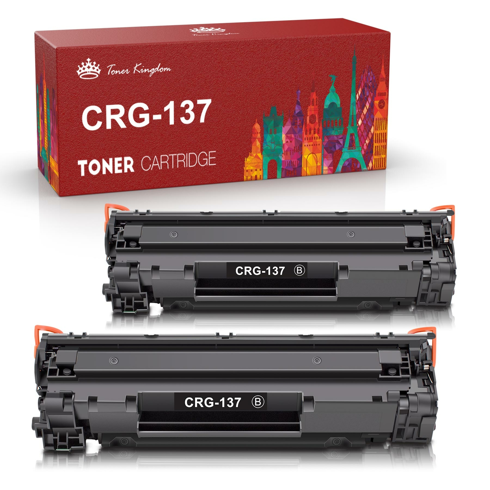 2 Pack CRG137 High Yield Black Toner Cartridge For Canon 137 ImageClass MF227dw
