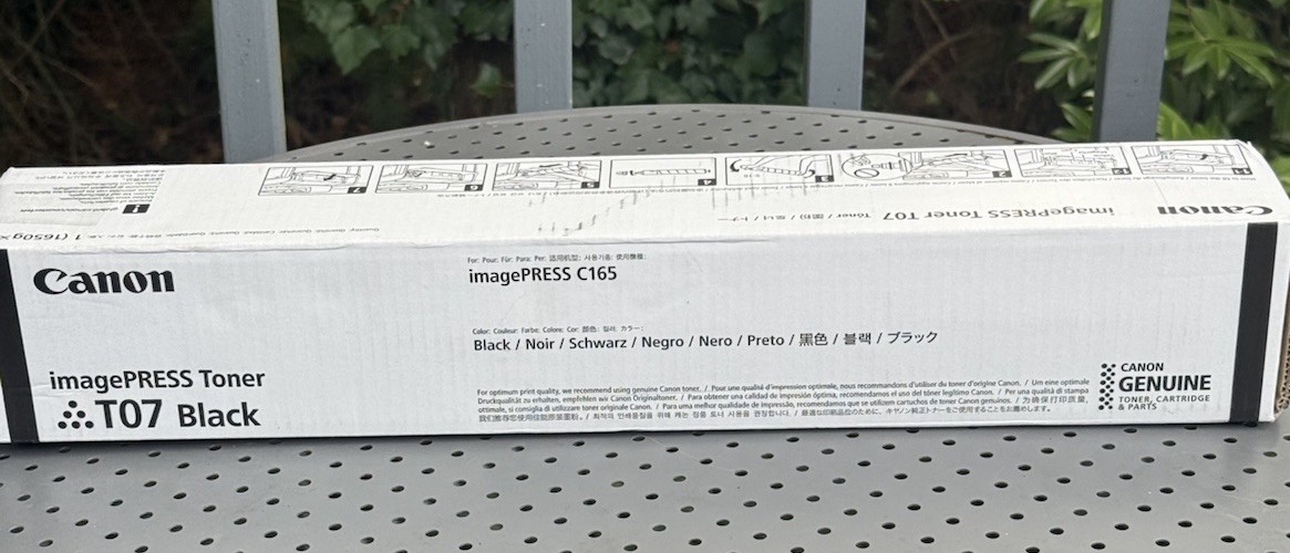 Genuine Canon imagePRESS Toner T07 Black 3641C001AA for C165 C170 - 54K Yield