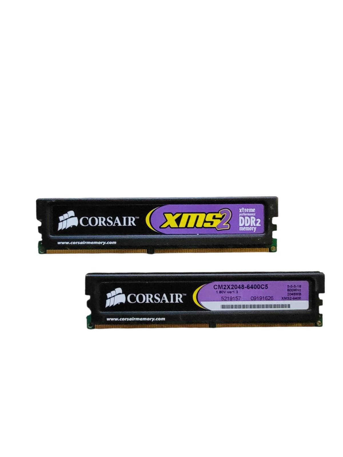 Corsair PC2-6400 4GB DIMM DDR2 Memory (CM2X2048-6400C5C)