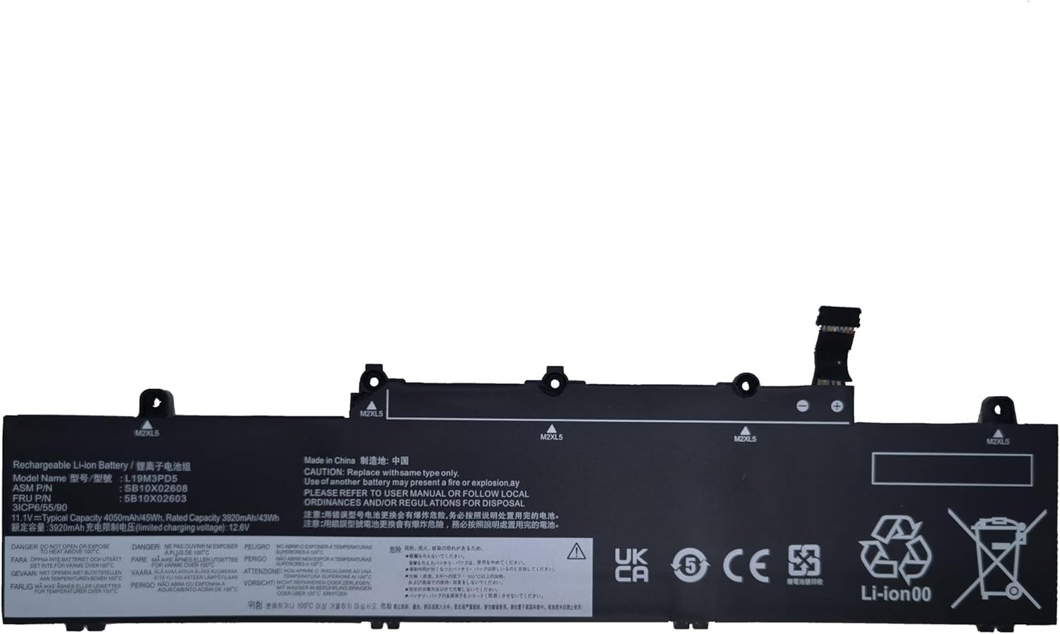 L19M3PD5 L19C3PD5 L19L3PD5 Battery for Lenovo ThinkPad E14 Gen 2 Gen 3 Gen 4