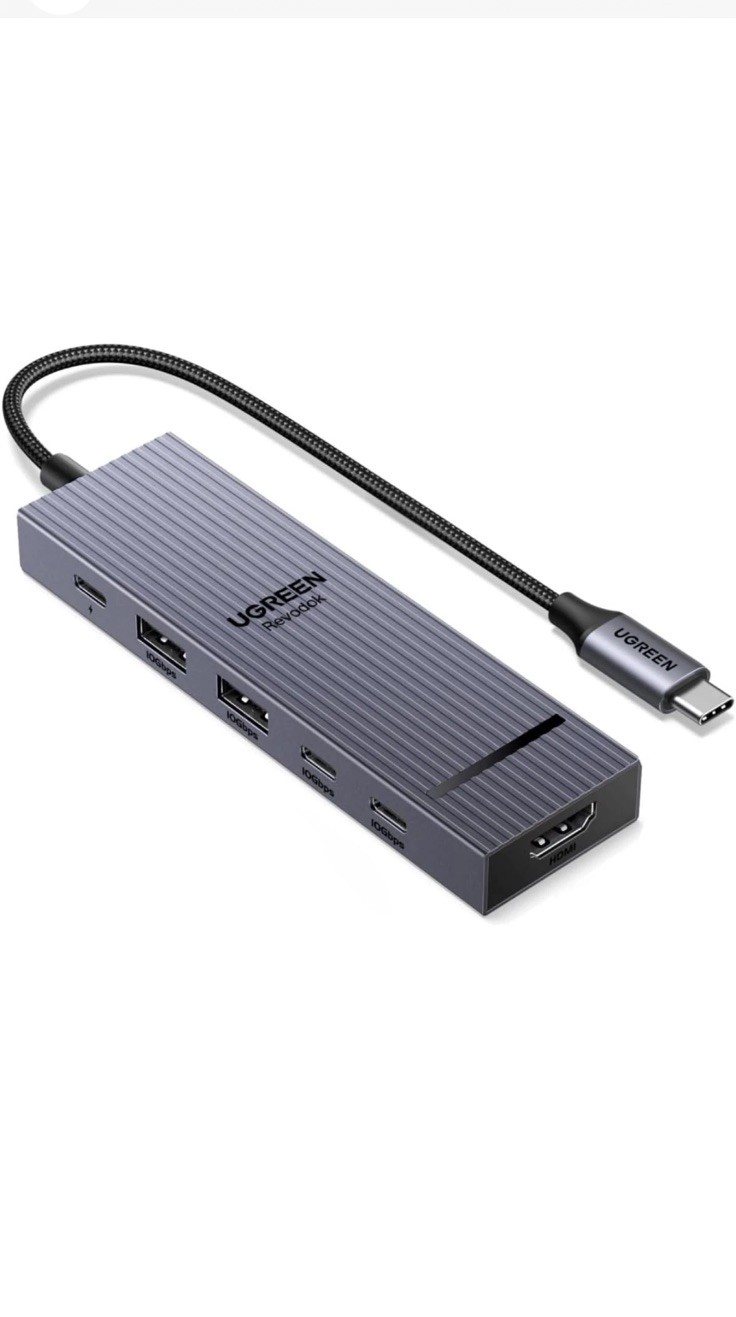 UGREEN Revodok Pro USB-C Hub 6 in 1 10Gbps 4K 60Hz HDMI