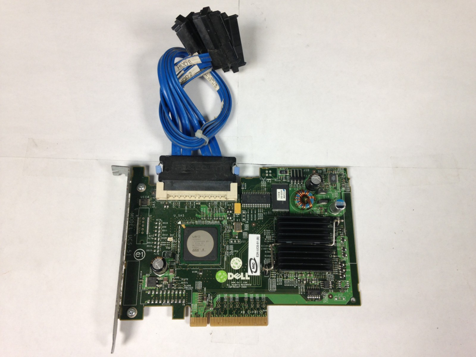 Dell E2K-UCS-51 0UN939 PowerEdge SCSI Raid Drive Controller Card 03 TESTED WORKS