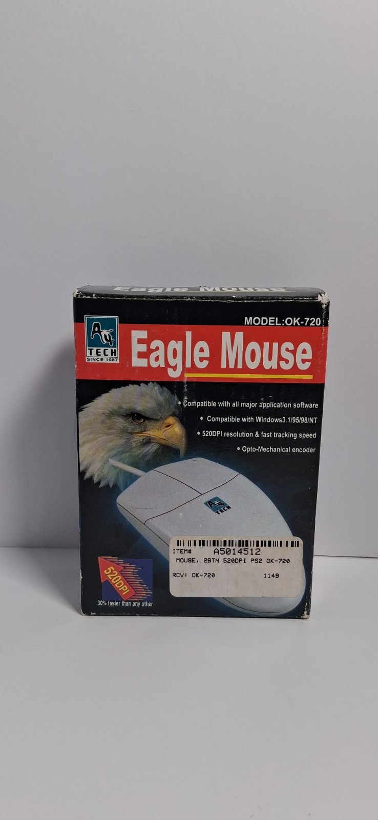 EAGLE MOUSE A4 Tech Model OK-720 2 Button