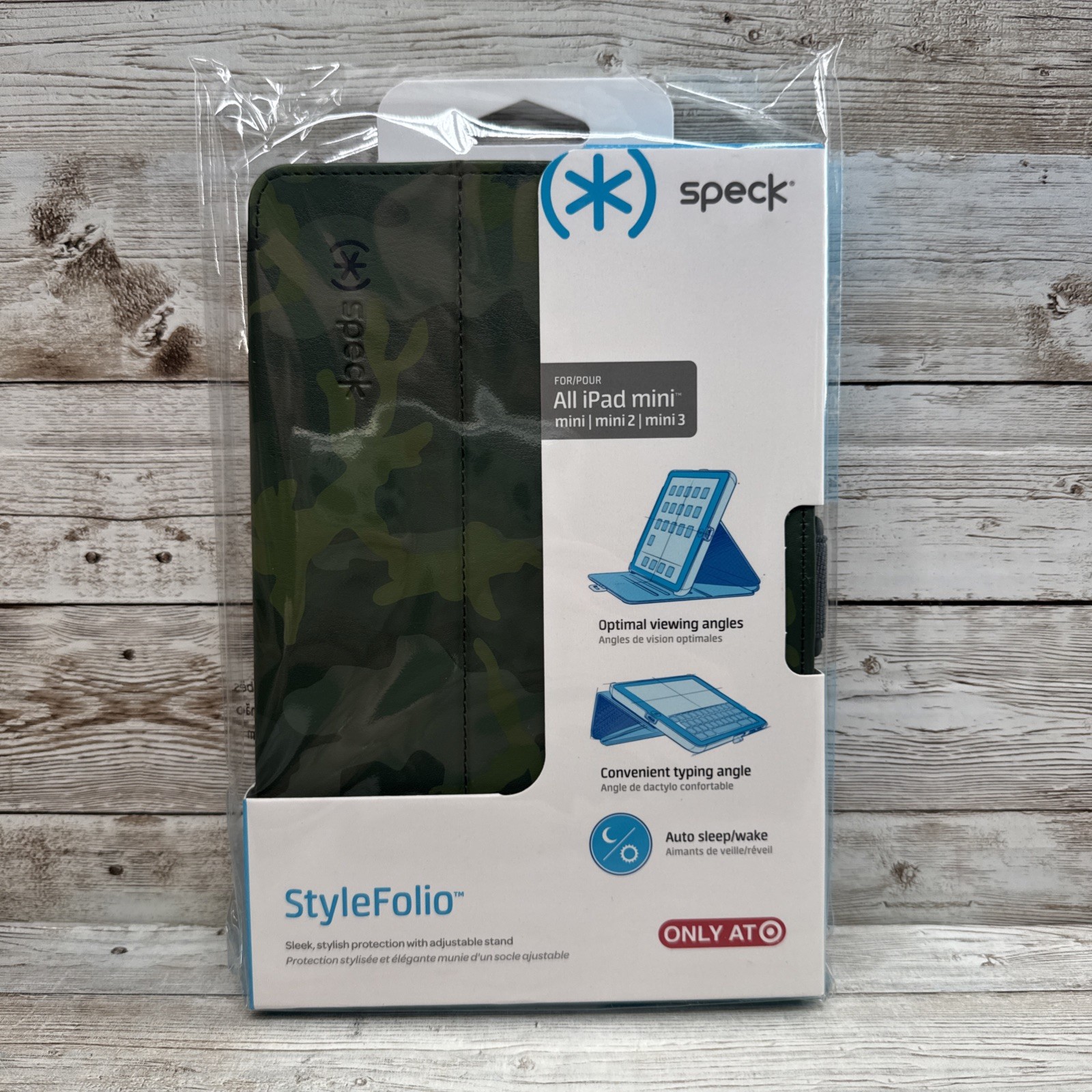 Speck StyleFolio For iPad Mini 1, Mini 2, Mini 3 71981-C172. iPad Case Camoflage