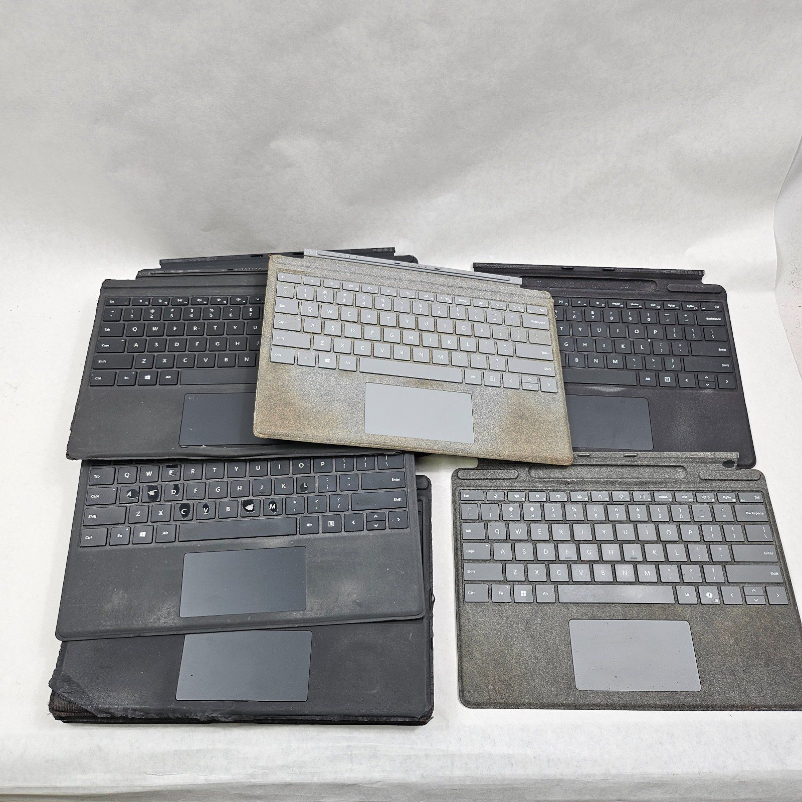Lot of 18 Microsoft 12.3" Surface Pro 4/5/6/7/8 Type Cover Keyboard - Grade C/D