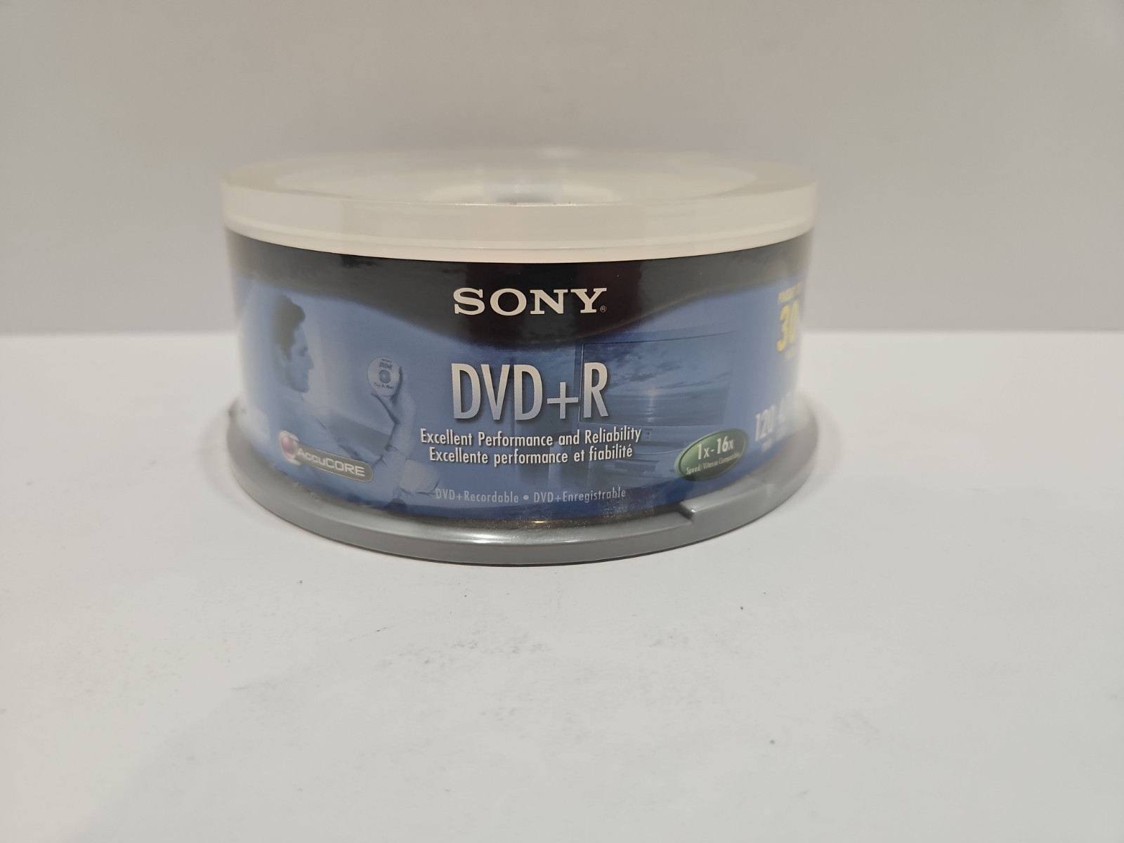 SONY DVD+R NEW SEALED 30-Pack Spindle Blank Media 4.7GB - 120 min NEW