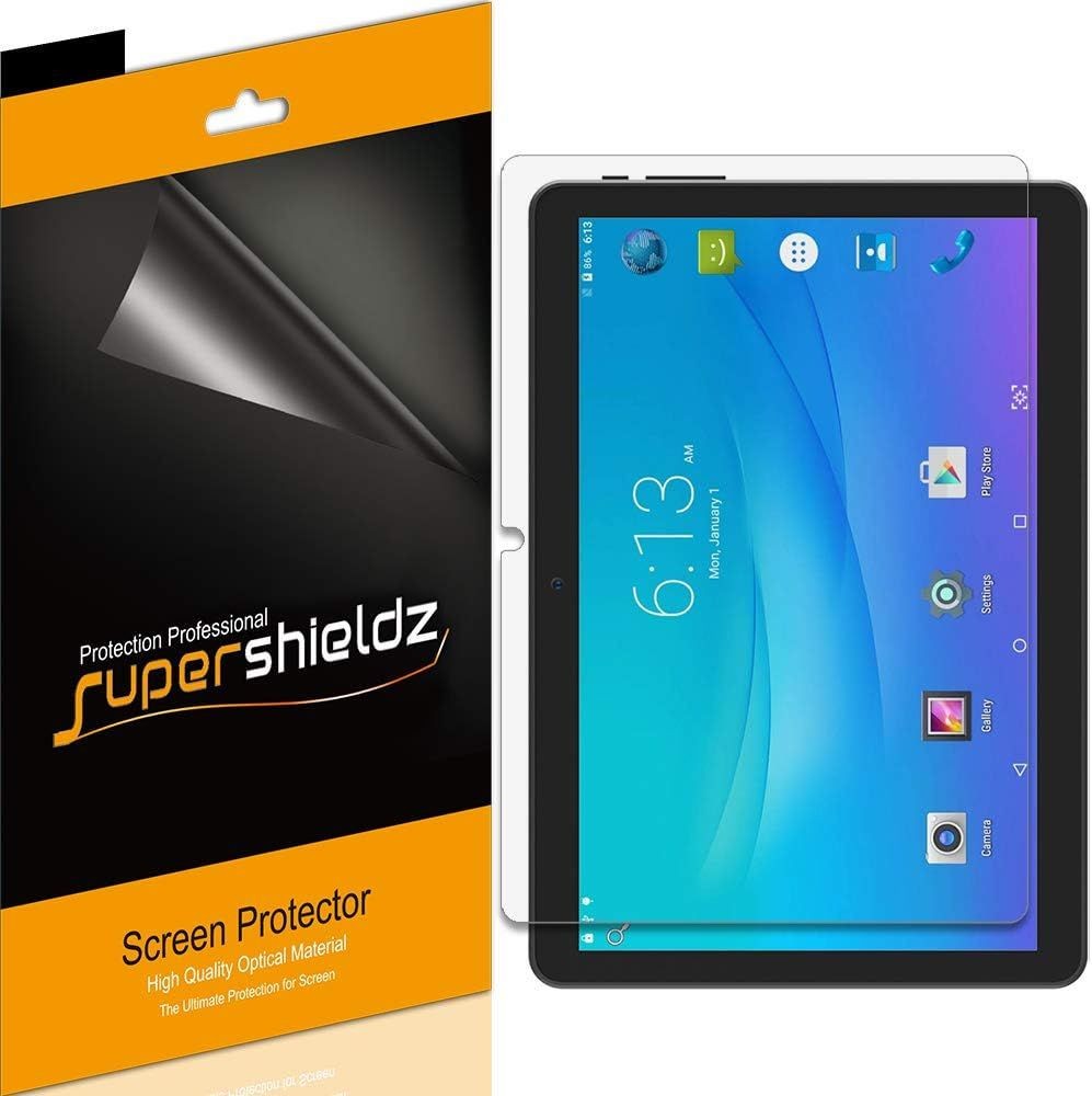 High Definition Clear Shield Screen Protectors 3 Pack for Onn 10.1 inch Tablet