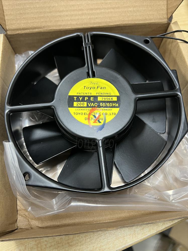 7956X 200x200x60mm DC200V 0.45A 90W 2-Wire Cooling Fan 1pc New