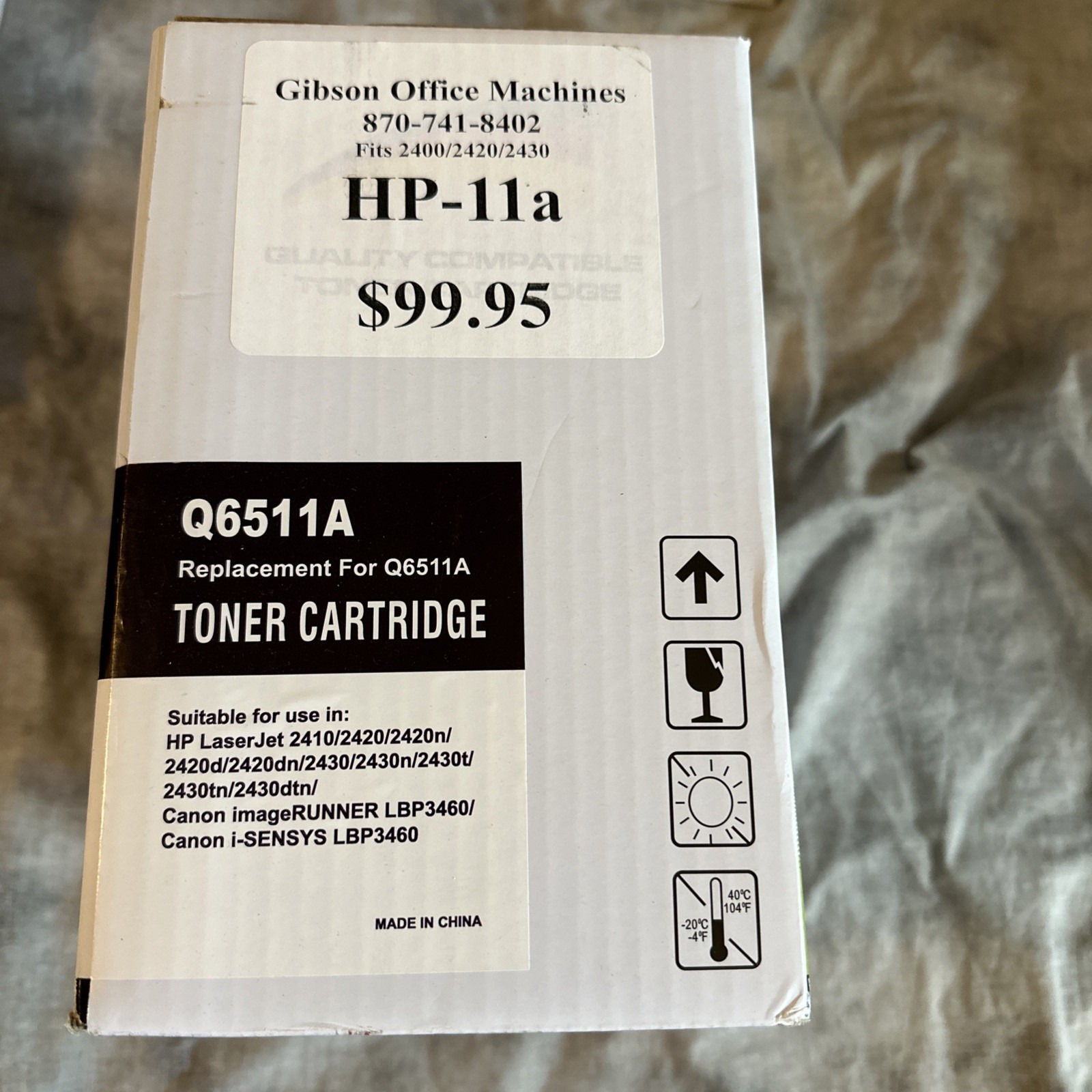 New Black Q6511A 11A Toner Cartridge For HP LaserJet 2400 2410 2420 2430