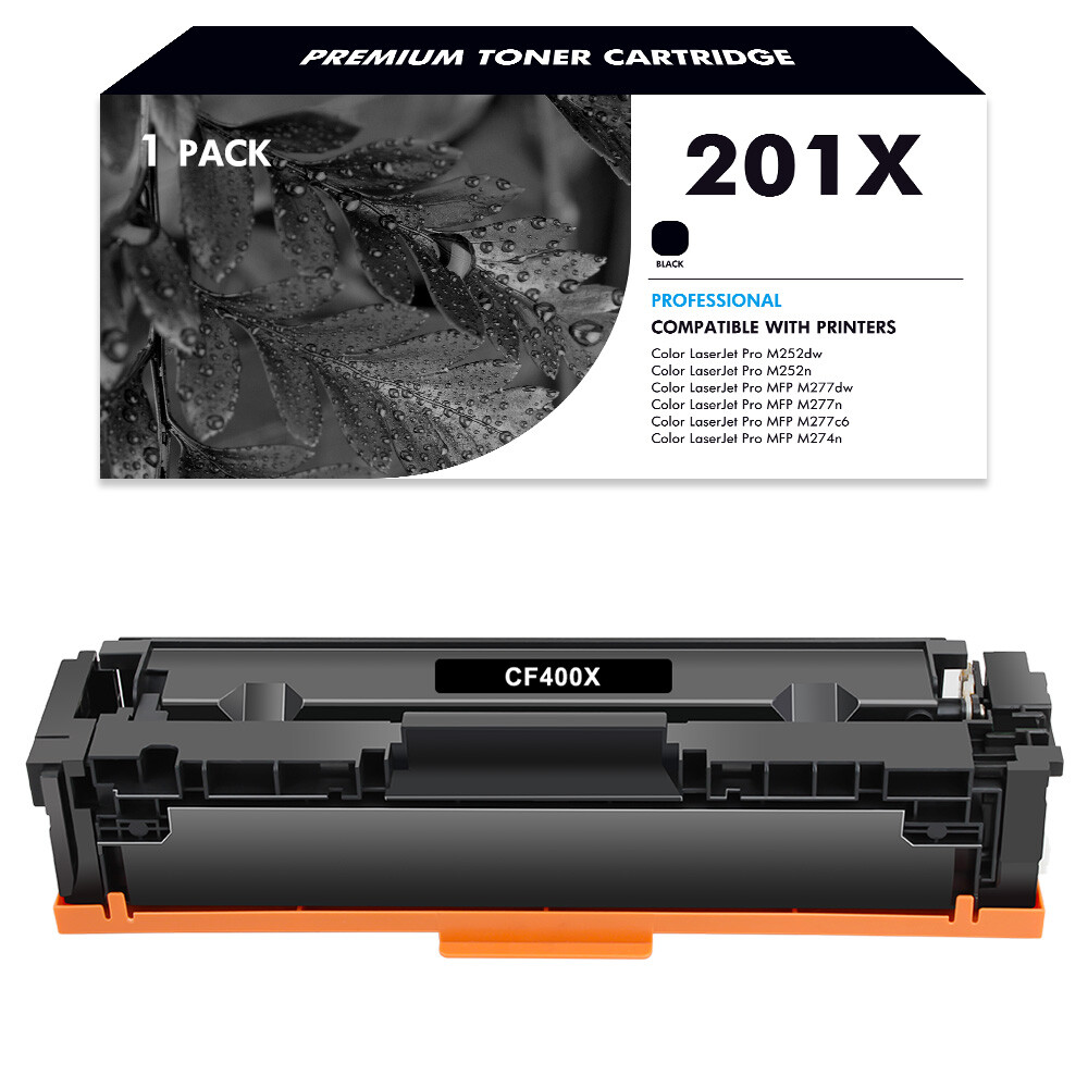 1PK BLACK Toner For HP 201X CF400X CF400A LaserJet Pro MFP M277dw M277 M252dw