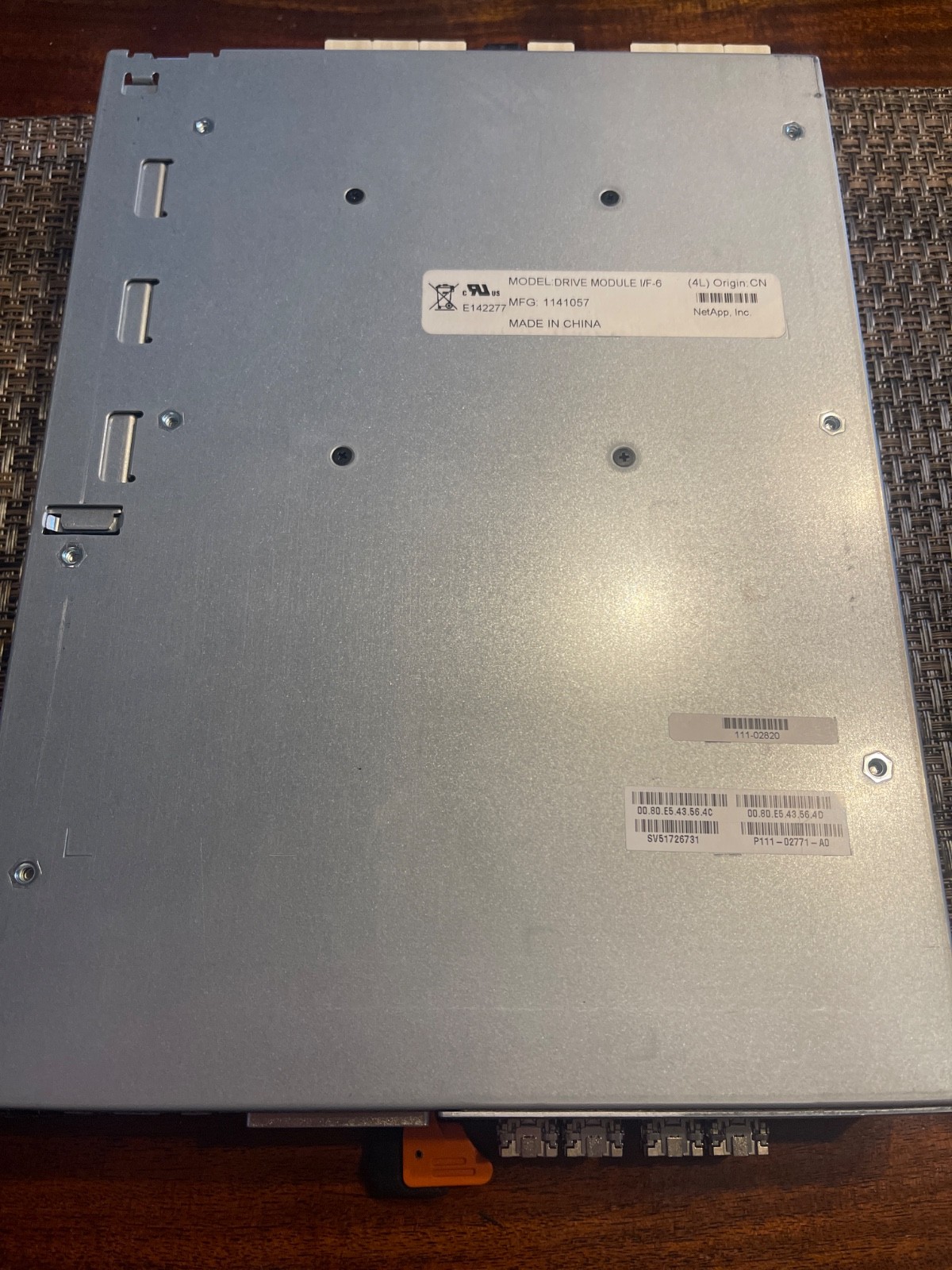 NetApp E-X561202A-R6 4-Port 16Gb FC/ISCSI E-Series I/F-6 Drive Modul Controller
