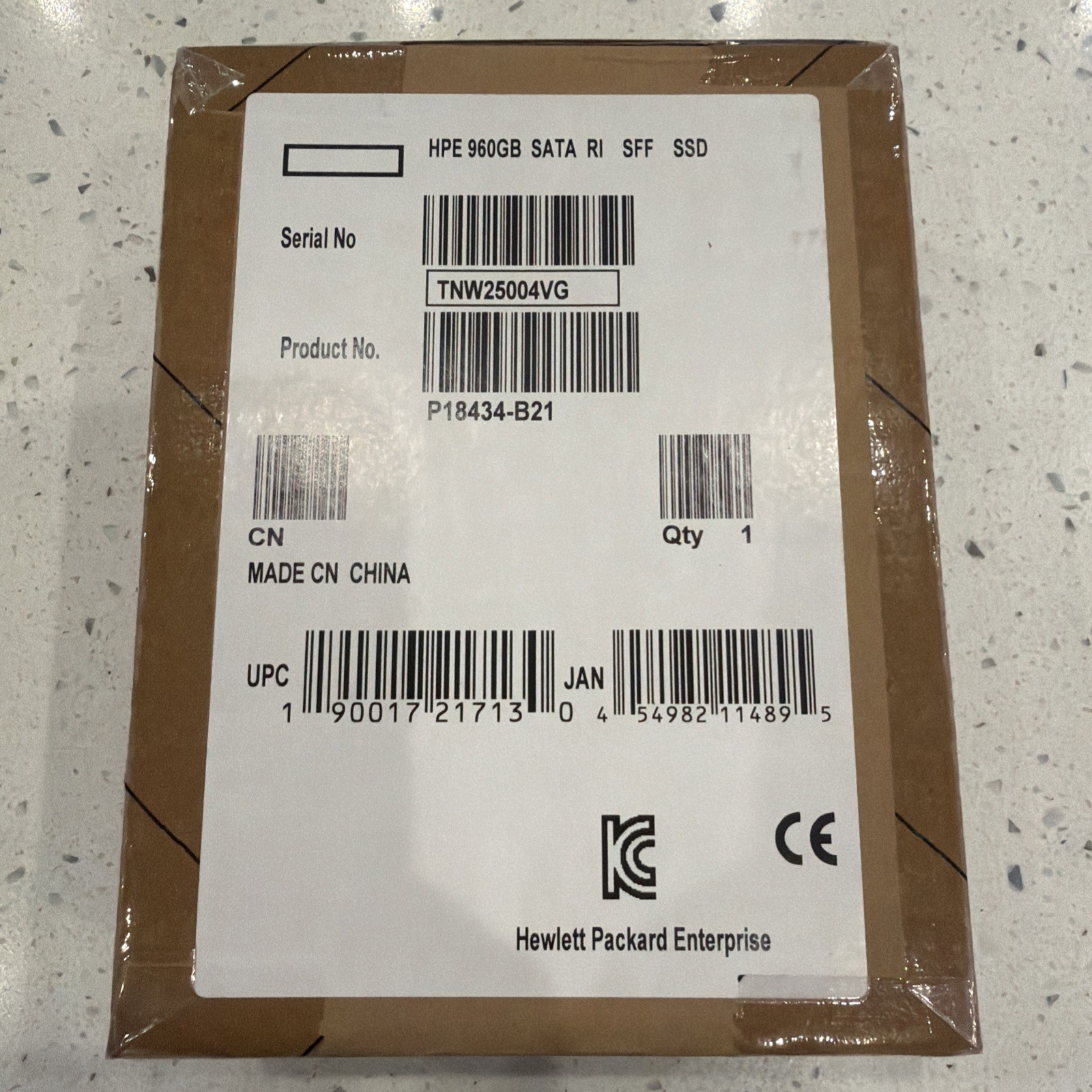 New HPE P18434-B21 SATA 960GB SSD Solid State Drive Hewlett Packard Enterprise