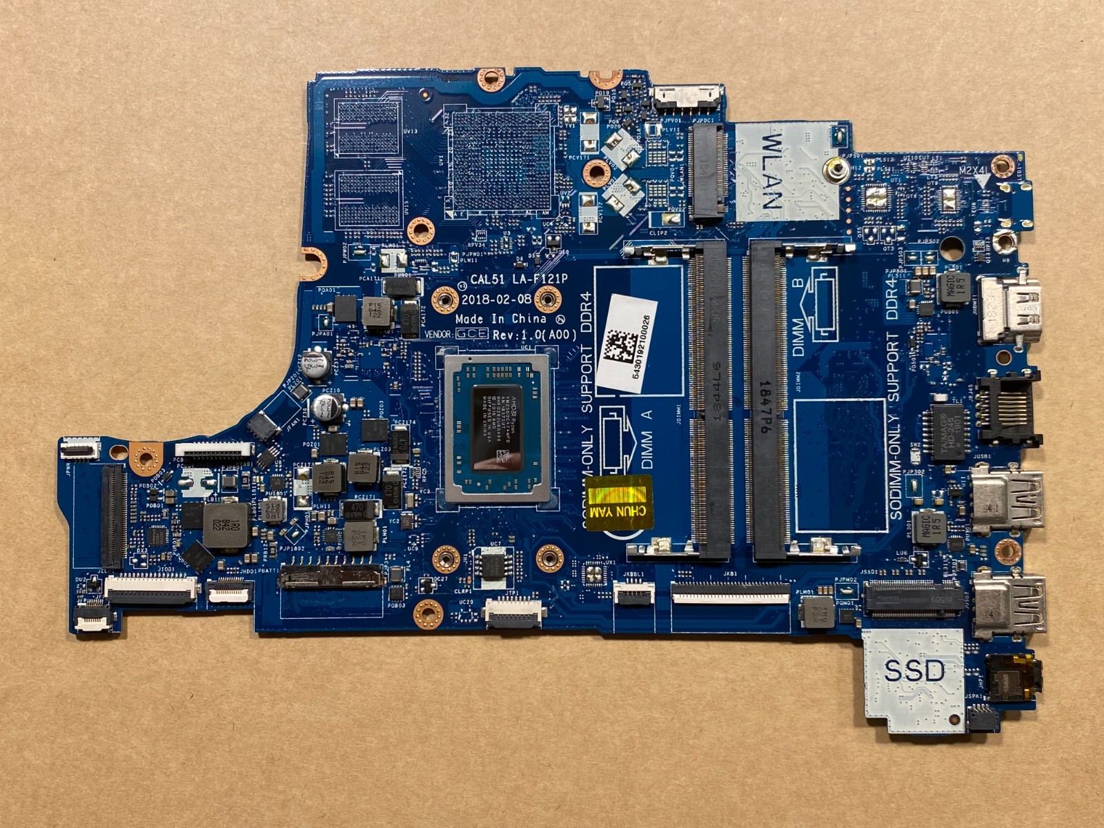 NEW Dell Inspiron 15 5575 17 5775 AMD Ryzen 5 2500U Motherboard PV8CV LA-F121P