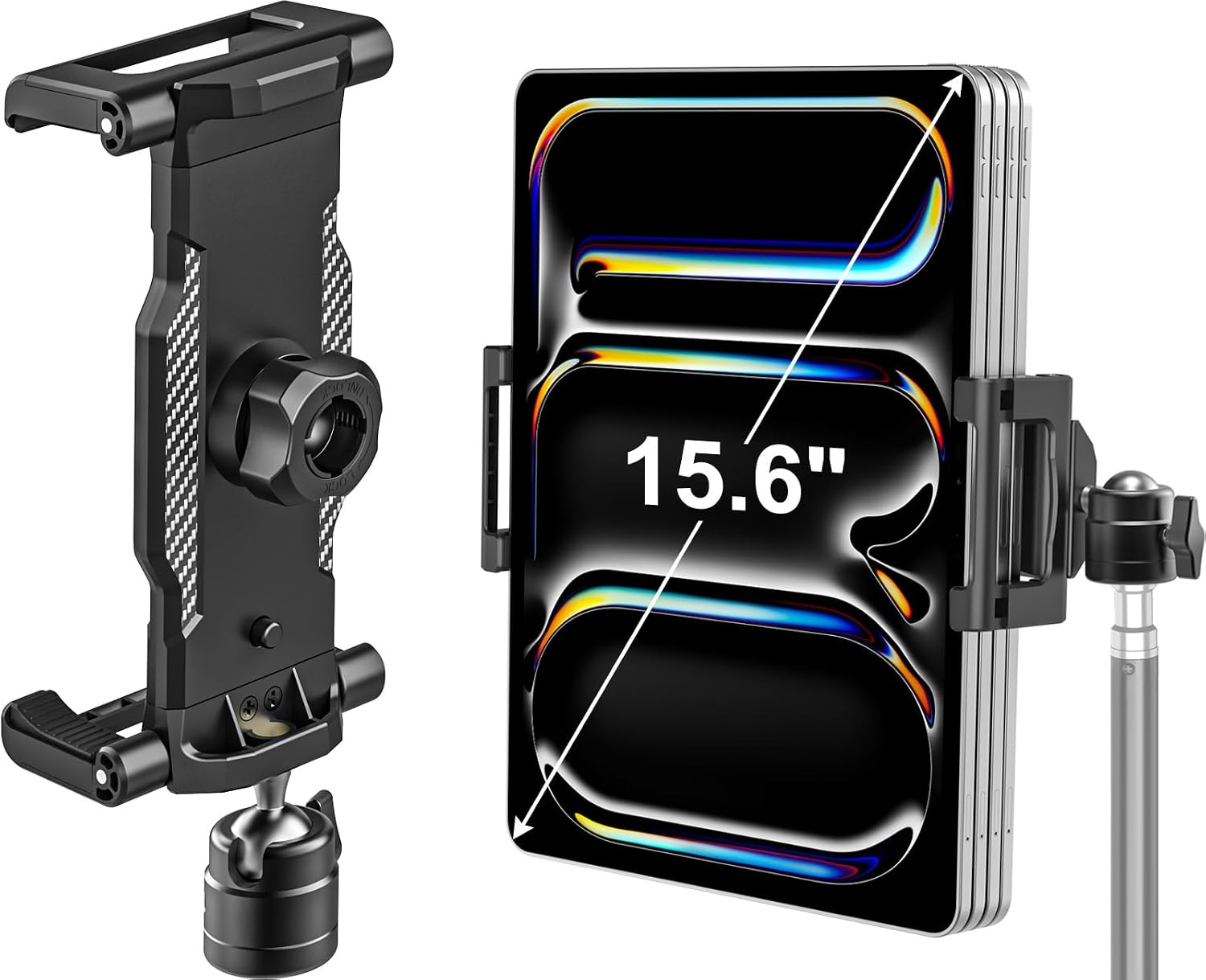 Tripod Mount Adapter for Ipad, [Up to 15.6"] Tablet Tripod Holder