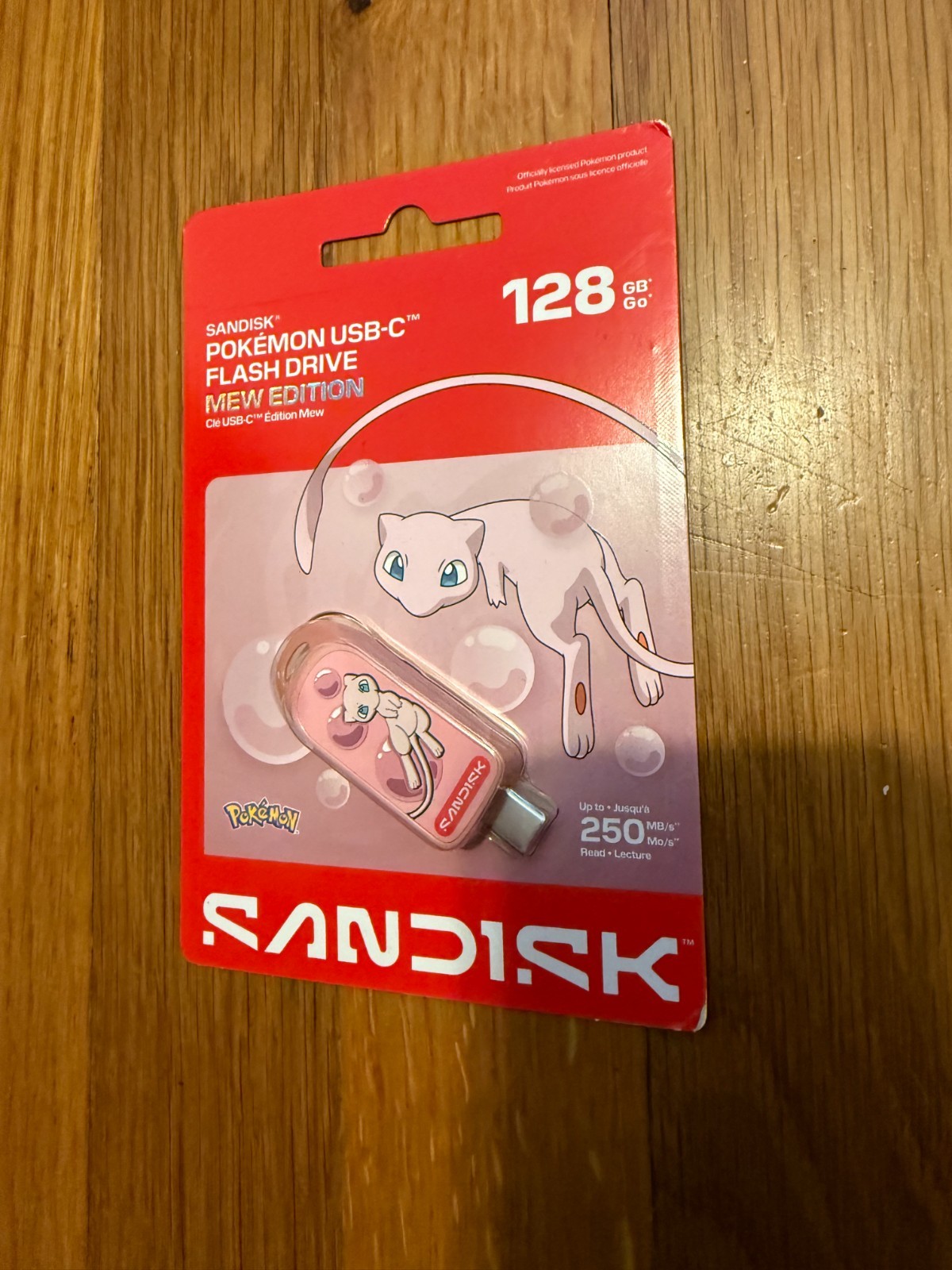 SANDISK Pokemon Mew Edition 128GB USB-C Flash Drive