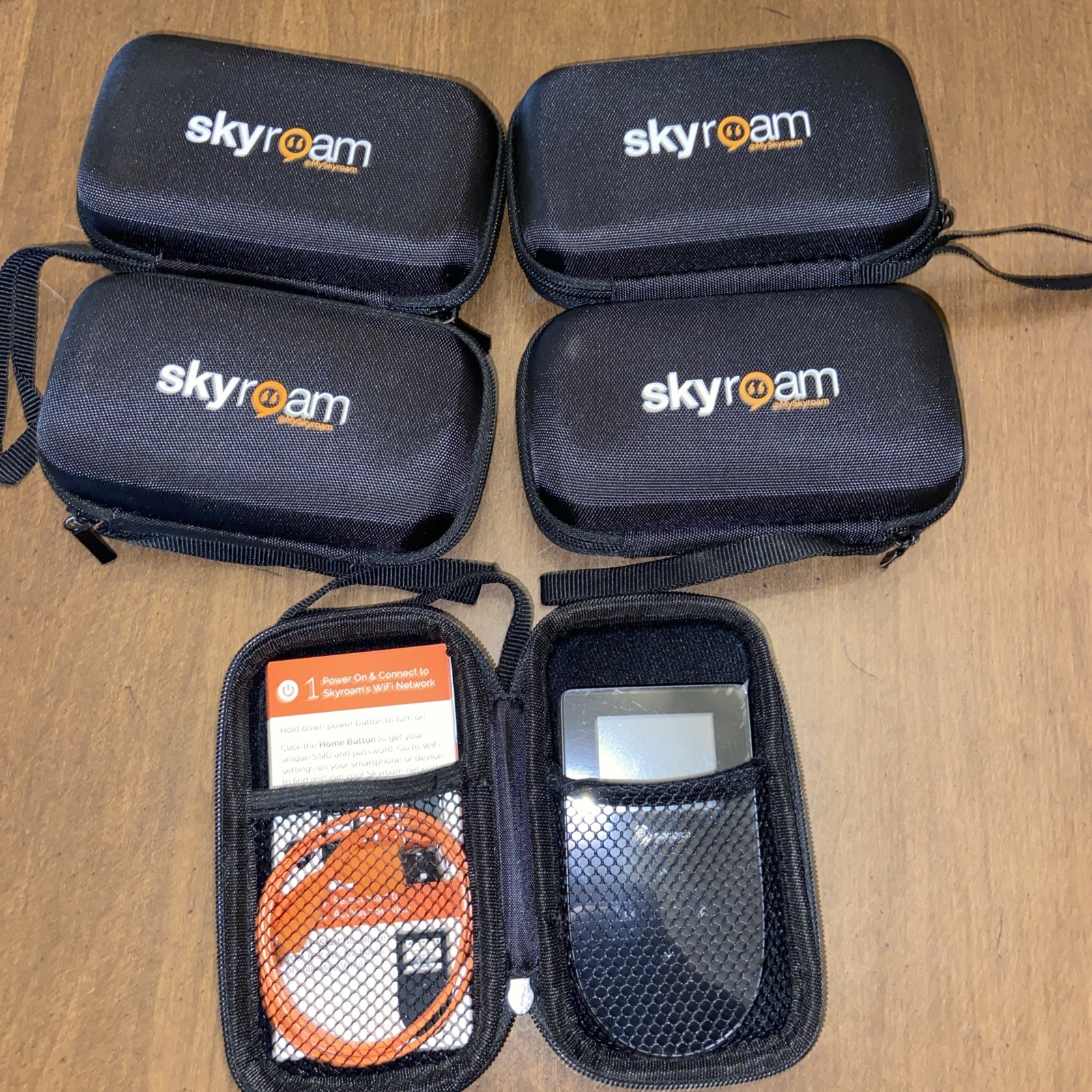 Skyroam Global WIFI Mobile Hotspot With Travel Case LOT of 5 