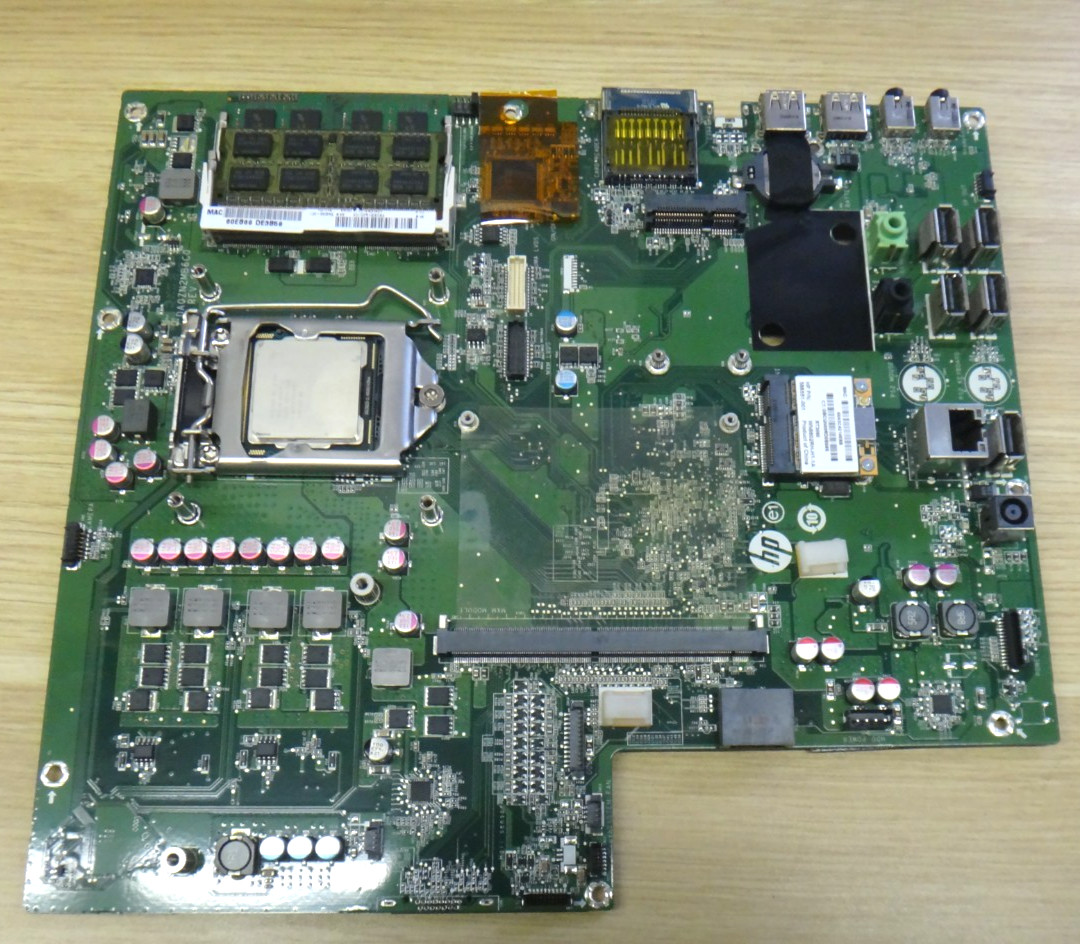 HP 200-5000 DA0ZN2MB6C0 AIO Motherboard 594299-001 REV C3L / SLBUD / 1x4GB 1x2GB