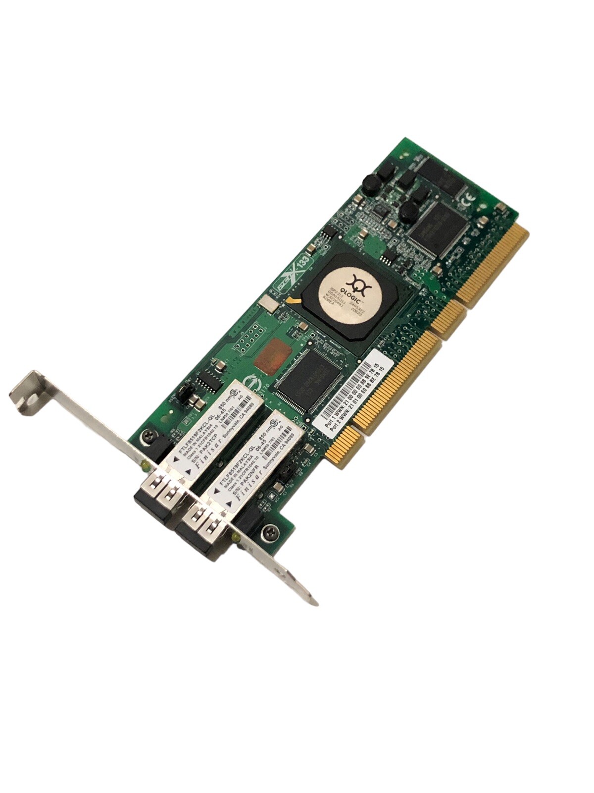 Sun QLogic FC5010409-27/34 H Dual Port Fiber 2GB QLA2342 PCI-X Network Card