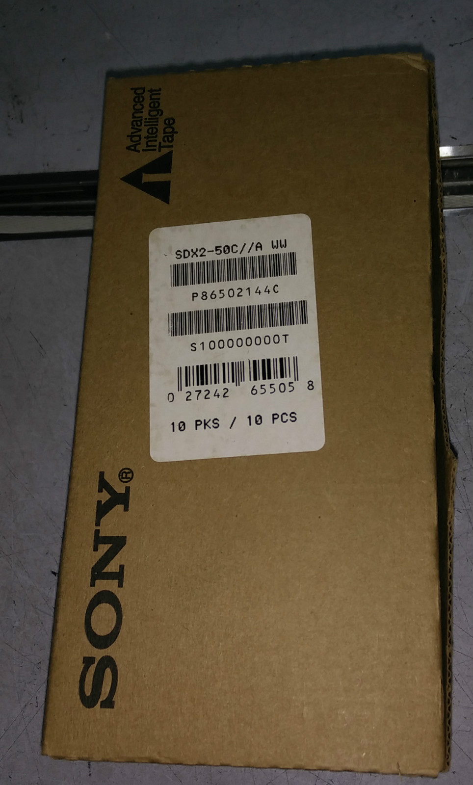 Box of 10 SONY SDX2-50C 50GB/130GB AIT2 8MM DATA TAPES CARTRIDGES -NEW / Sealed
