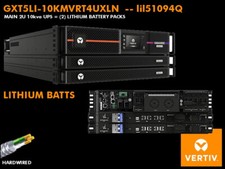 Vertiv 10kva LITHIUM Online GXT5LI-10KMVRT4UXLN 208/120v 4w - New Open Box picture