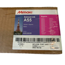 OEM Mimaki AS5 Magenta 600mL Ink Bag Sealed Exp 9/2022 AS5-M picture