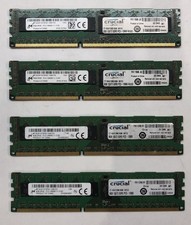 Lot of 4 (32 GB) Micron Crucial CT102472BB160B.18FED | 8GB 2Rx8 PC3-12800R RDIMM picture