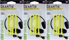 Nite Ize 2-Pack Gear Tie Reusable Rubber Twist Tie, 6