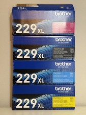 Brother TN229XL Toner Cartridge Set 4-Pack BCMY Genuine OEM Sealed New One Open picture