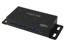 LogiLink UA0149 USB 3.0 HUB 4-Port Metal Enclosure - Black picture