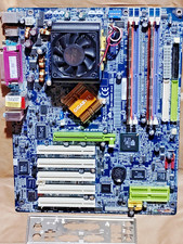 RARE GIGABYTE GA-7N400 Pro2 nForce2 Motherboard w/ AMD Athlon XP 2800+, RAM, I/O picture