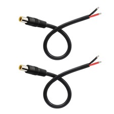 2 Pcs DC7909 Power Pigtails Cable 12V DC 8mm Male Plug to Bare Wire picture