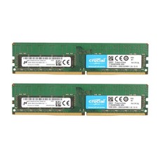 New Crucial 32GB (2X16GB) 2666MHz DDR4 2RX8 ECC UDIMM Memory Ram CT16G4WFD8266 picture