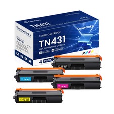 4 Pack TN-431 TN431 Compatible TN431BK TN431C TN431M TN431Y Black Cyan Magent... picture