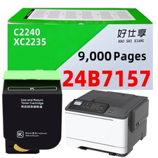 XC2235 Black Toner Cartridge Compatible for Lexmark C2240 XC2235 24B7157 24B7156 picture