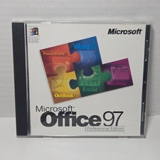 Vintage Microsoft Office 97 Professional Edition PC CD Windows 95 NT Jewel Case picture