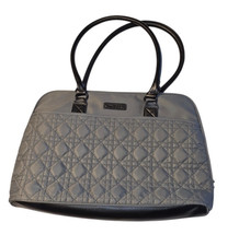 CoolBell Gray Quilted Tote Computer Bag 15.6 Inch Laptop picture